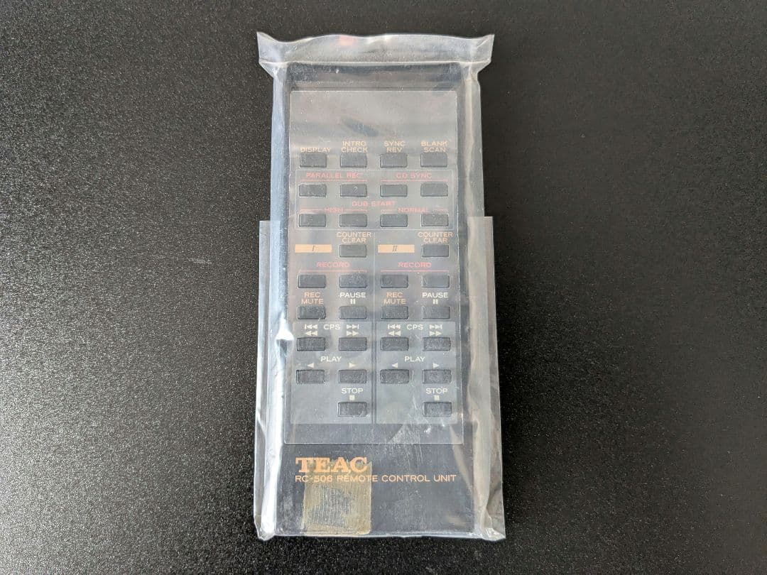 動作品 TEAC W−850R ダブル カセットデッキ リモコン付