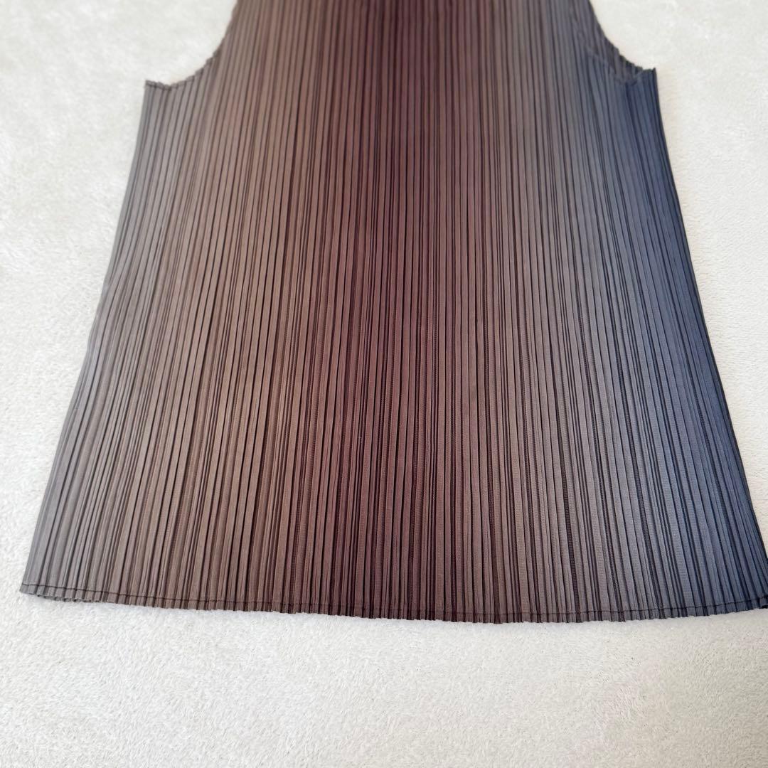 美品✨PLEATS PLEASE グラデーション　チュニック　ノースリーブ