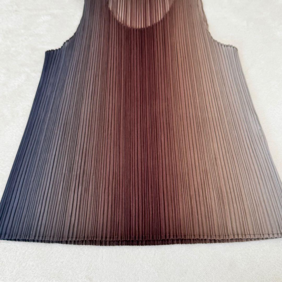 美品✨PLEATS PLEASE グラデーション　チュニック　ノースリーブ