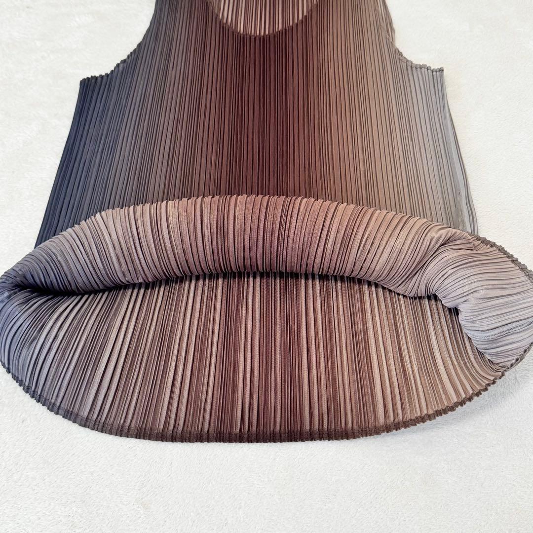 美品✨PLEATS PLEASE グラデーション　チュニック　ノースリーブ