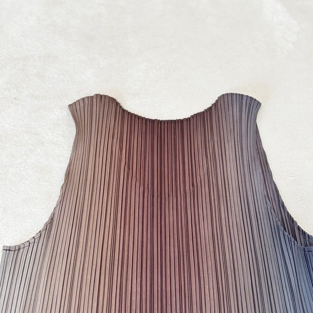 美品✨PLEATS PLEASE グラデーション　チュニック　ノースリーブ