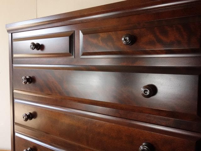 北海道民芸家具　整理タンス　チェスト　再塗装済　ＵＳＥＤ