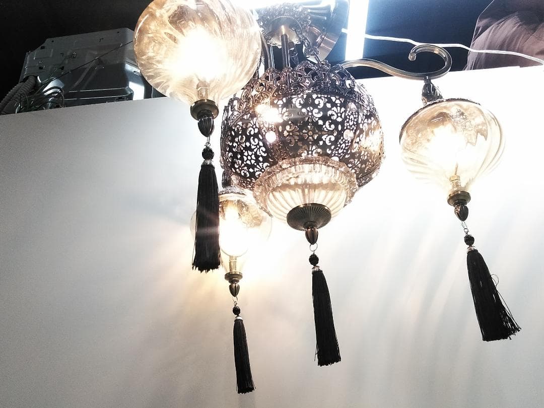 大塚家具 IDC シャンデリア IDE-HAREM/5 イタリア製 モロッコ調★