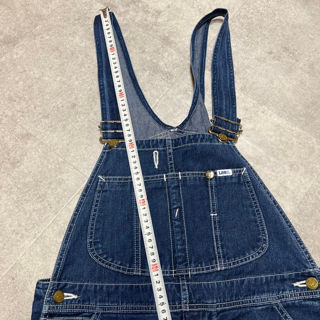 90s LEE リー オーバーオール デニム 濃紺 32 33 ルーズ
