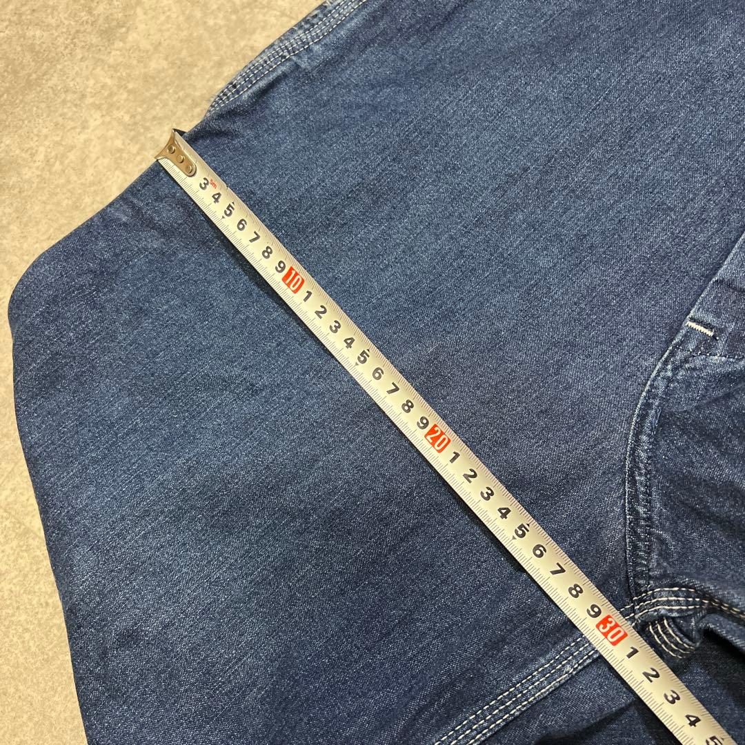 90s LEE リー オーバーオール デニム 濃紺 32 33 ルーズ