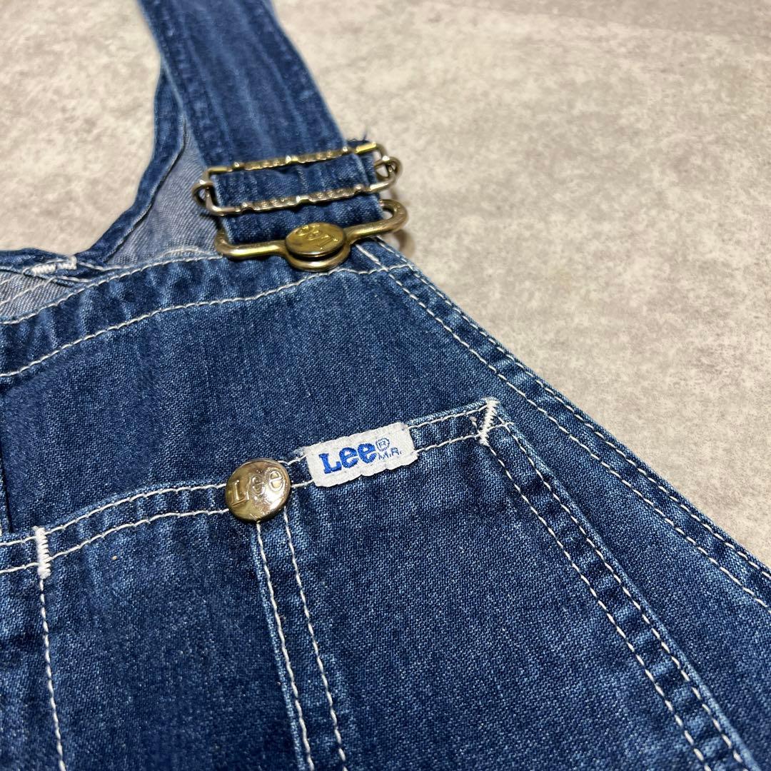 90s LEE リー オーバーオール デニム 濃紺 32 33 ルーズ
