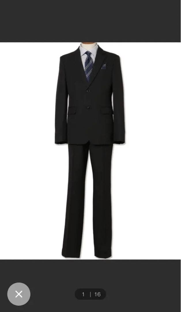 CHOPIN　ショパン　スーツ　卒業式　男の子 黒　ブラック　170cm