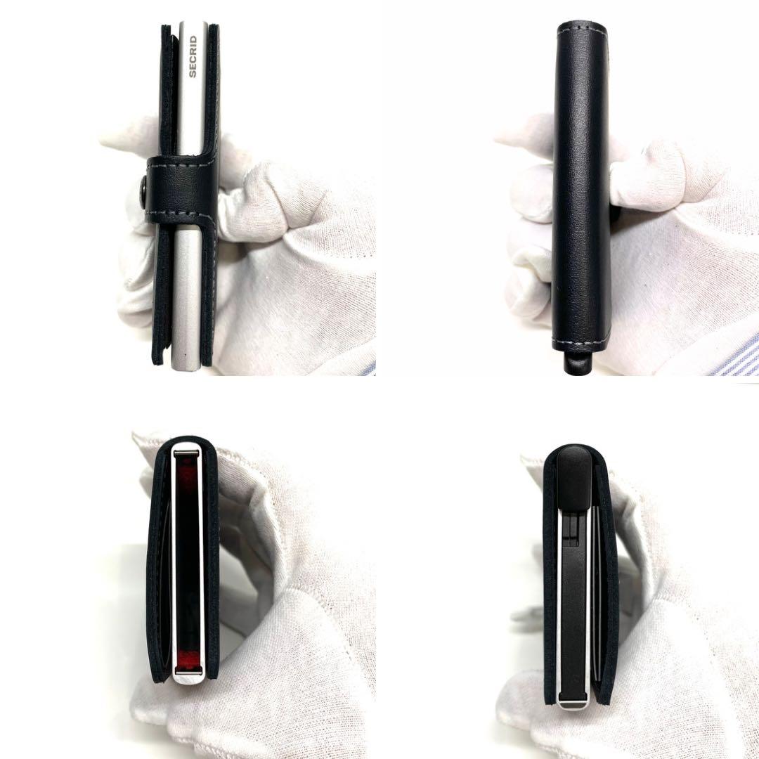 ☆新品未使用☆シークリッドセクリッド　ミニウォレット折り財布サフィアーノブラック