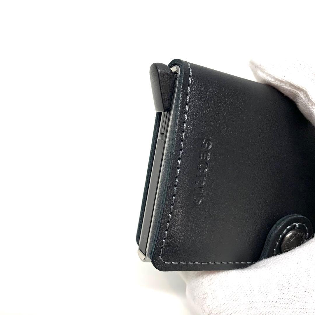 ☆新品未使用☆シークリッドセクリッド　ミニウォレット折り財布サフィアーノブラック