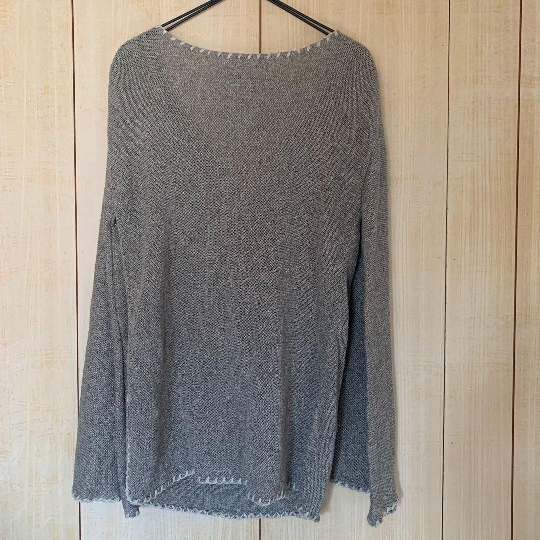 nowos 綿麻ニットチュニック