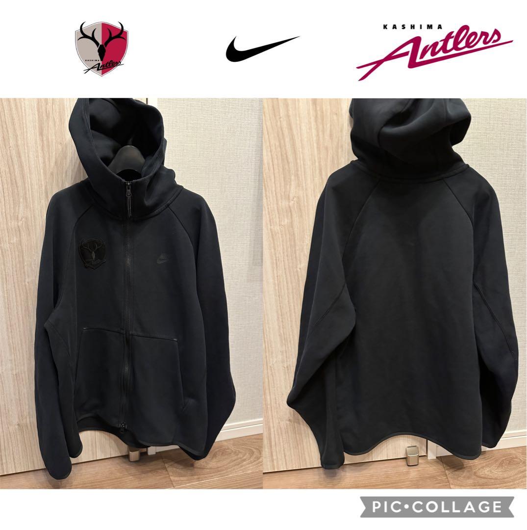 希少品　鹿島アントラーズ 19 NIKE テックフリースフルジップフーディ