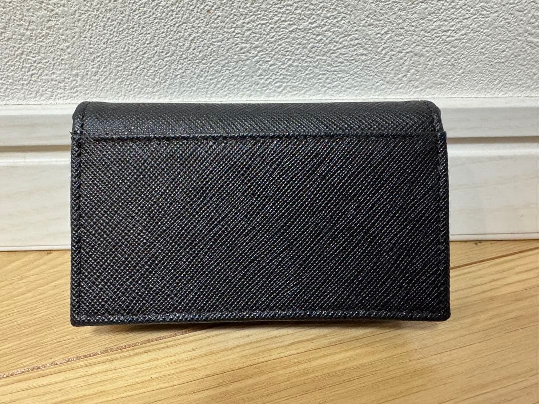 【未使用品】PRADA カードケース　名刺入れ　三角ロゴ　サフィアーノレザー　黒