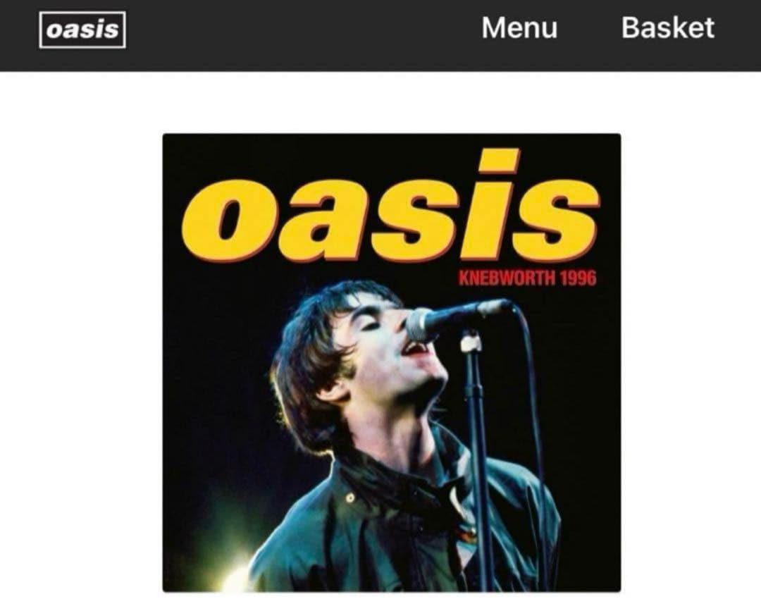 oasis レコード　Knebworth 1996 未開封