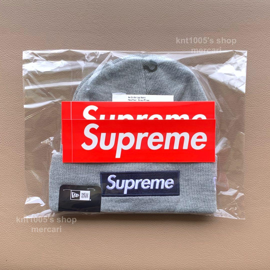 Supreme ビーニー シュプリーム Box Logo Beanie グレー