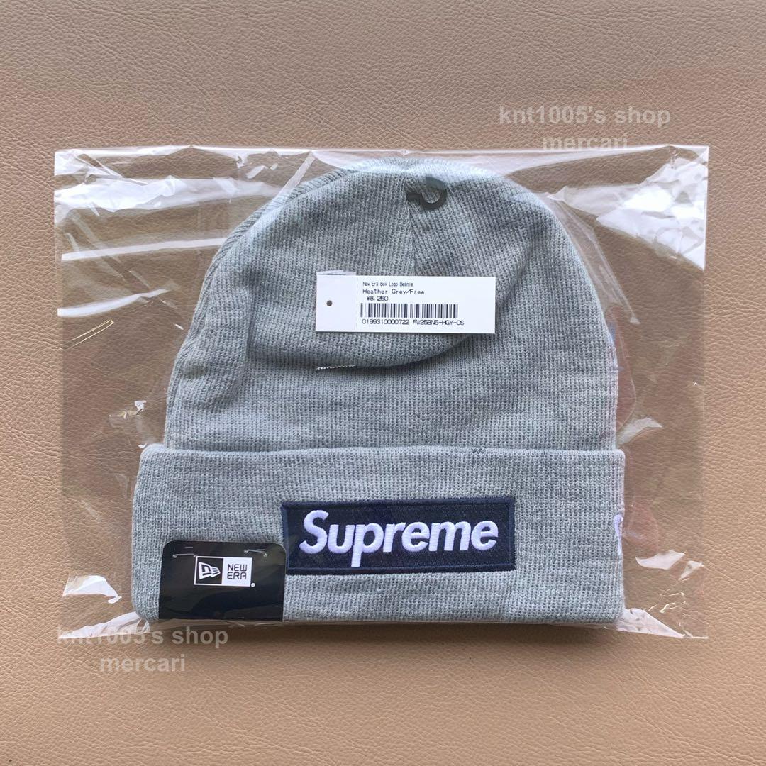 Supreme ビーニー シュプリーム Box Logo Beanie グレー