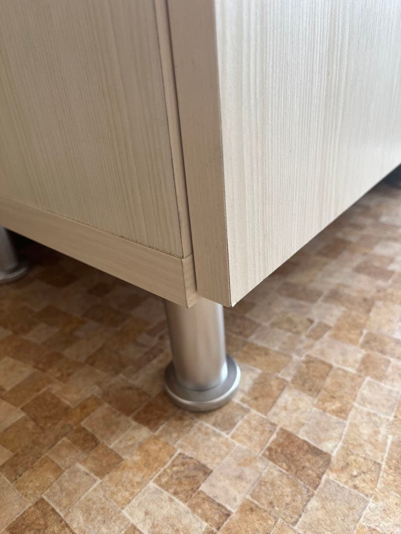 【国産/大川家具】幅50シューズボックス　鏡付　下駄箱　靴箱ヒッコリーホワイト