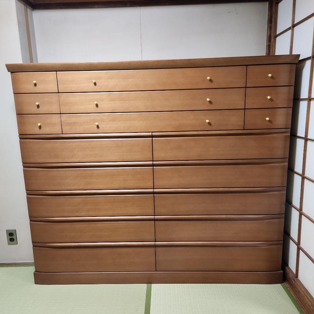 府中家具　桐材 箪笥　ワイドチェスト