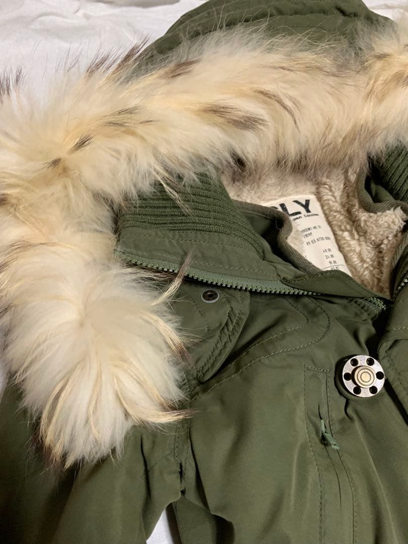 y2k 平成ギャル SLY N3B リアルファー ミリタリー モッズコート