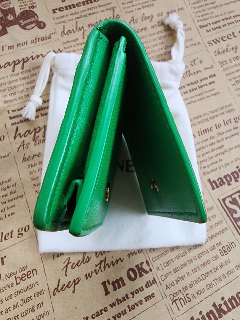 とても綺麗　現行品　ボッテガヴェネタ　編み込み　名刺入れ　カードケース 緑