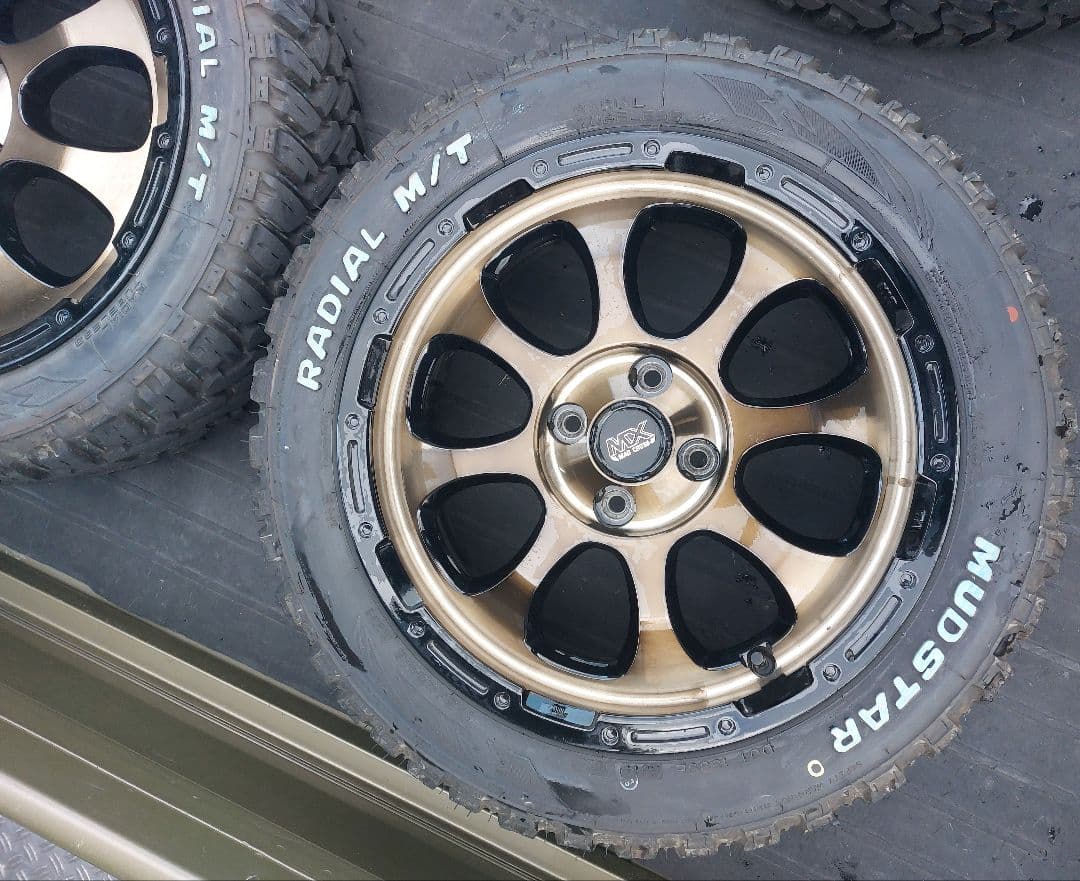 発送しません！クロスビー用 マッドスターMT 175/60R16+ホイールセット