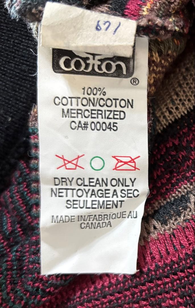 TUNDRAツンドラ　3Dニット　マルチカラー　切り替えデザイン　セーター