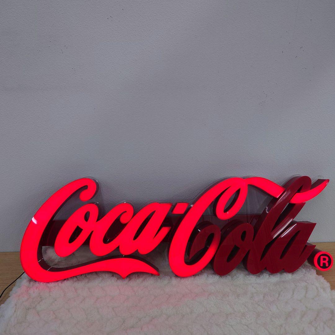【美品】コカコーラ ＬＥＤネオンサイン レタリングサイン ネオン看板 照明