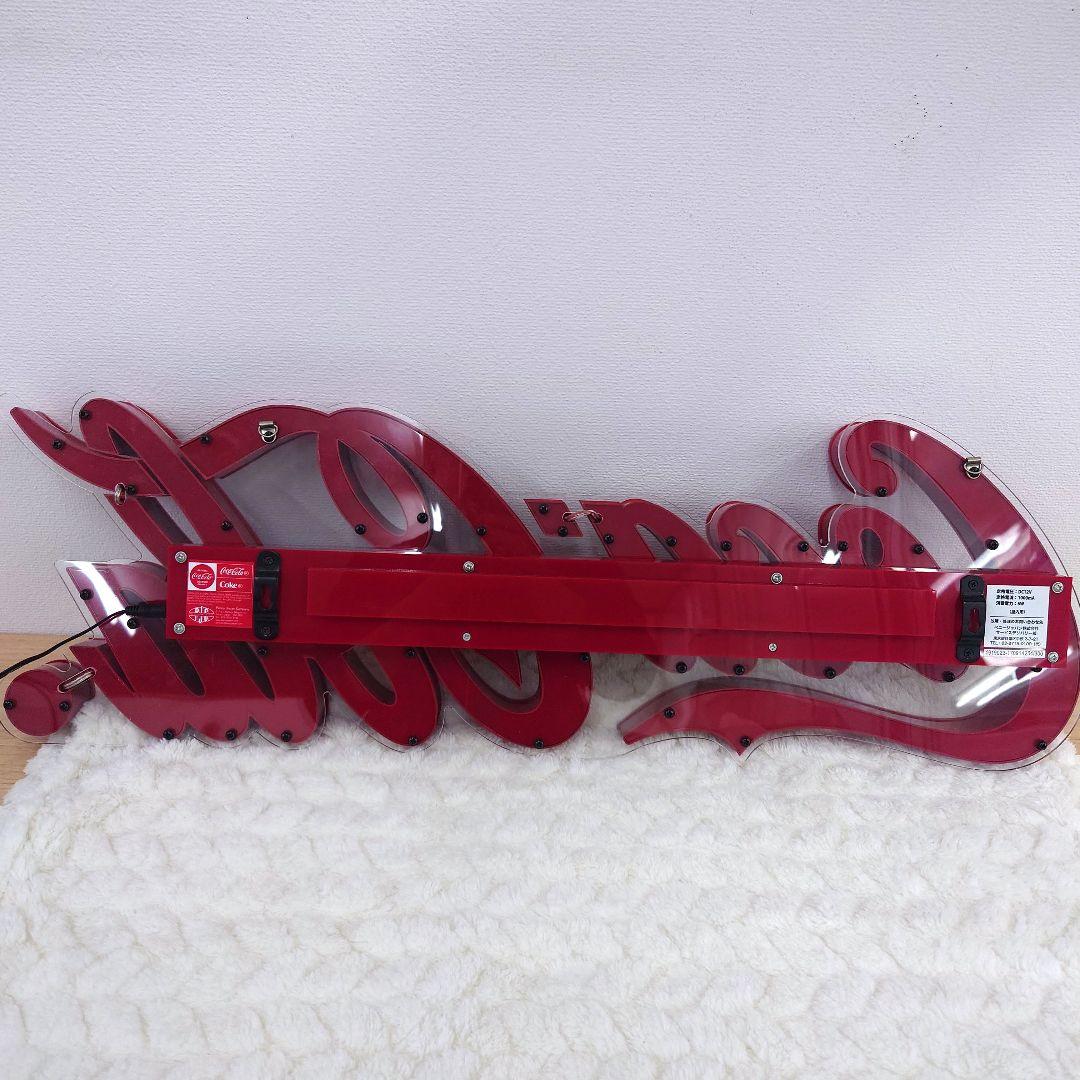 【美品】コカコーラ ＬＥＤネオンサイン レタリングサイン ネオン看板 照明