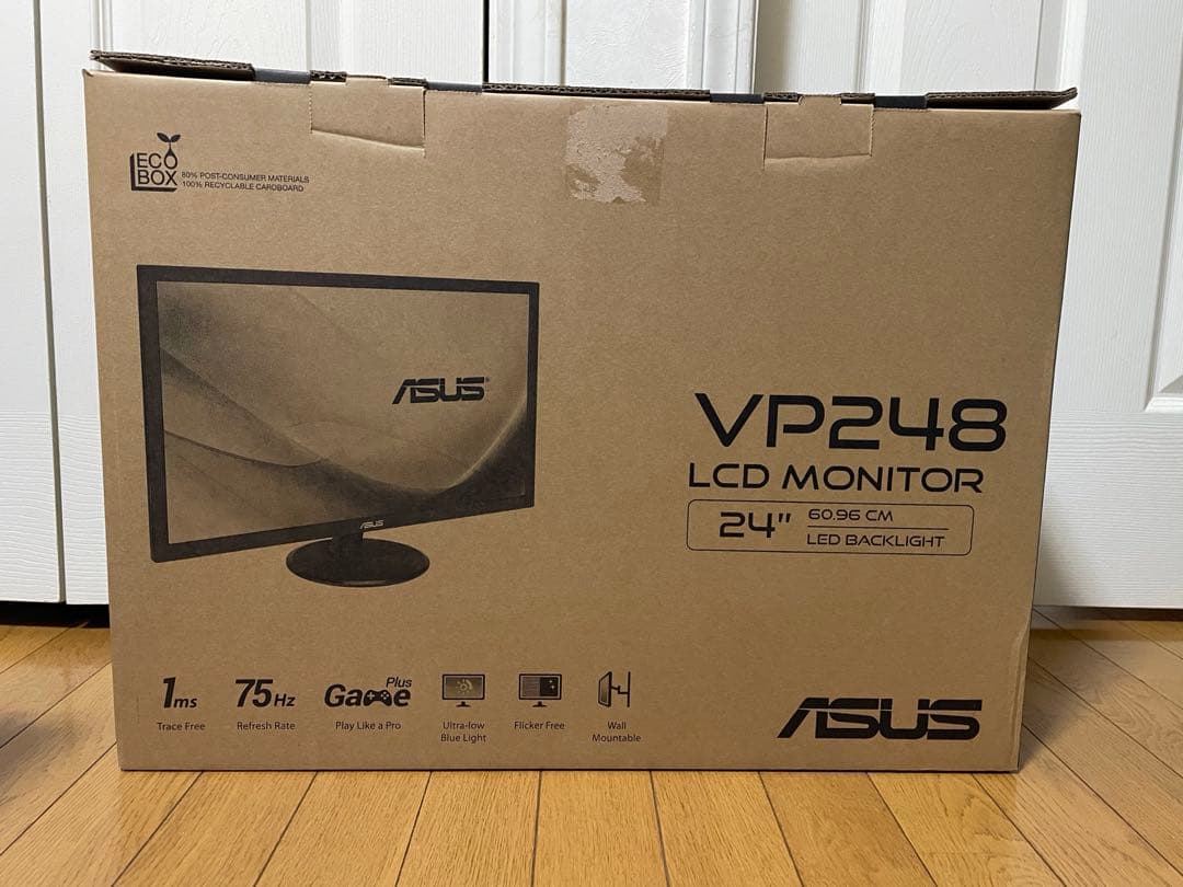ASUS VP248 75Hz 24インチ ゲーミングモニター エイスース