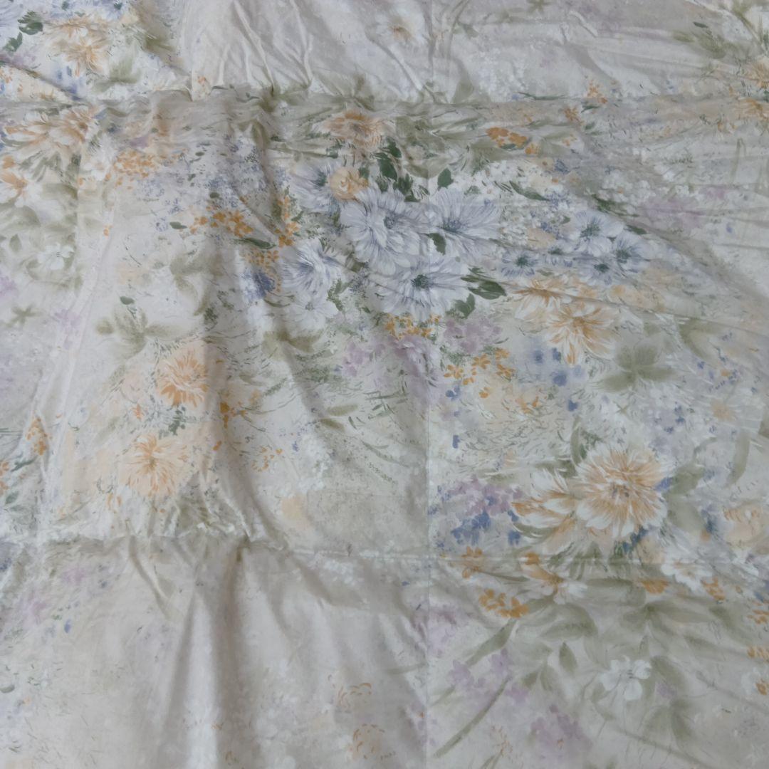 羽毛掛けふとん　カナダ産　　ホワイトグ−スダウン95%　シングルサイズ