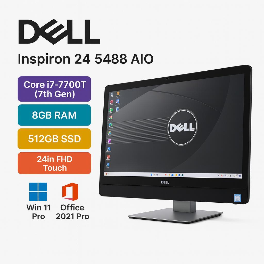 DELL 一体型 タッチパネル i7 8GB 新品SSD 512GB オフィス