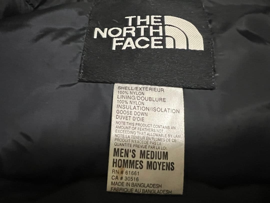THE NORTH FACE ブラックダウンジャケットＭ メンズ