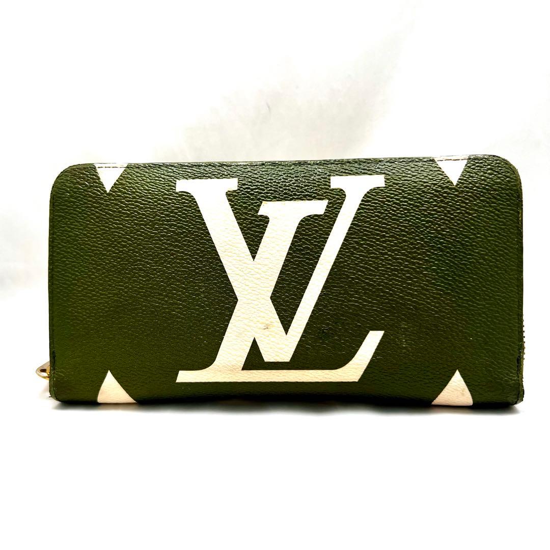 【美品】ルイヴィトン モノグラムジャイアント ジッピーウォレット M67549