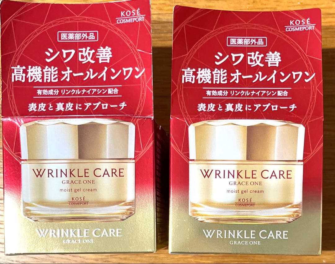 グレイスワンリンクルケア モイストジェルクリーム 本体×2点&レフィル×3点