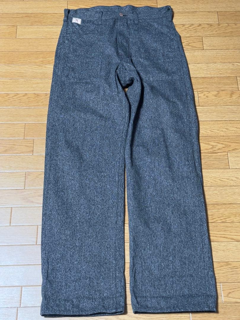 シュガーケーン BLACK COVERT ENGINEER PANTS