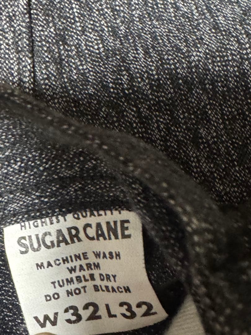 シュガーケーン BLACK COVERT ENGINEER PANTS