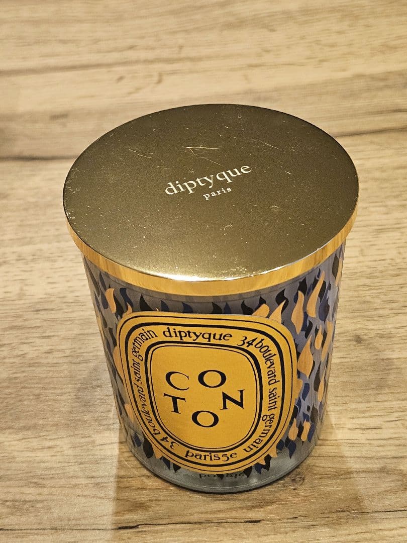 期間限定diptyqueキャンドル コトン 190g ホリデー 限定品　袋付き