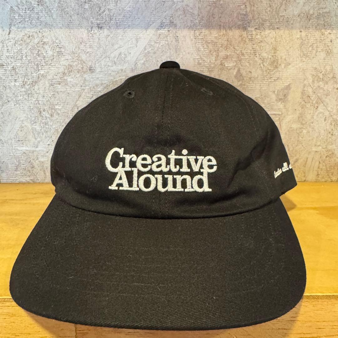 【ALOUND(アラウンド)】■COTTON LOGO CAP(黒)■☆試着のみ