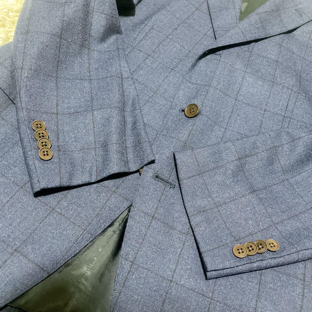 UNIVERSALLANGUAGE 未使用CANONICOネイビーチェックJK