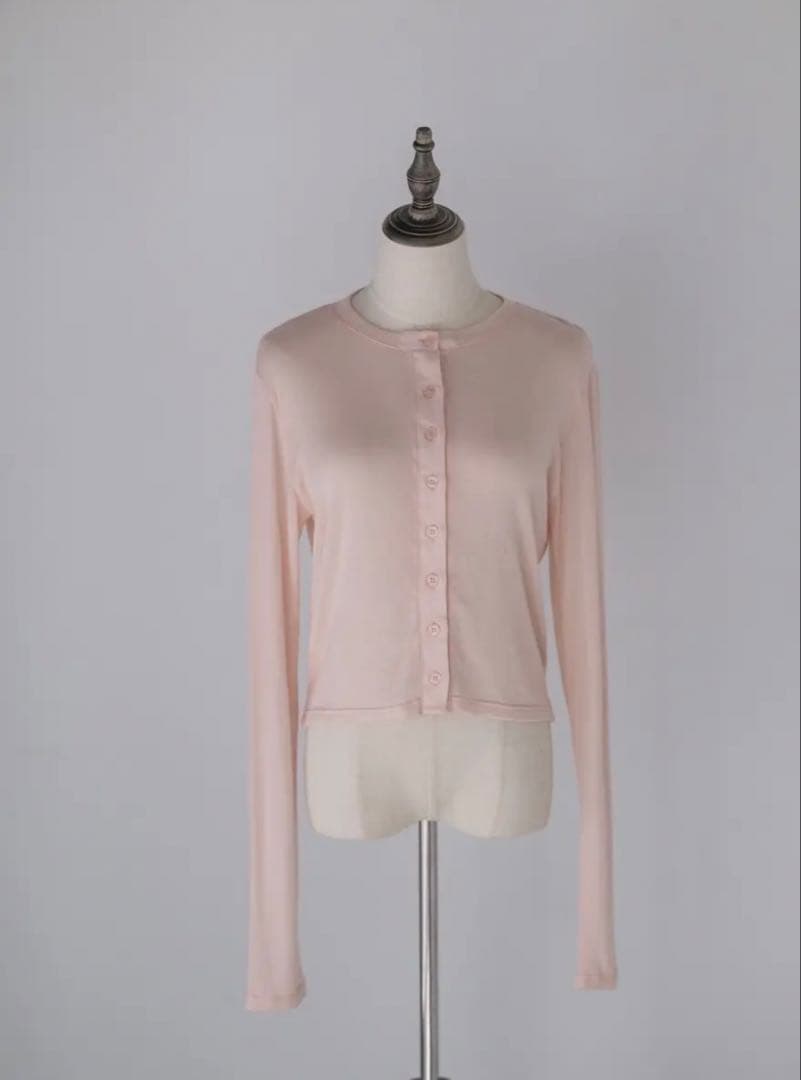 【最終価格】pois ポワ　sheer knit cardigan