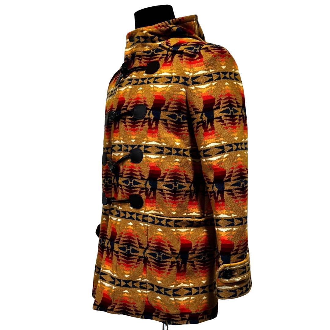 ヒステリックグラマー ペンドルトン コラボ ダッフルコート 総柄 S タグ付き