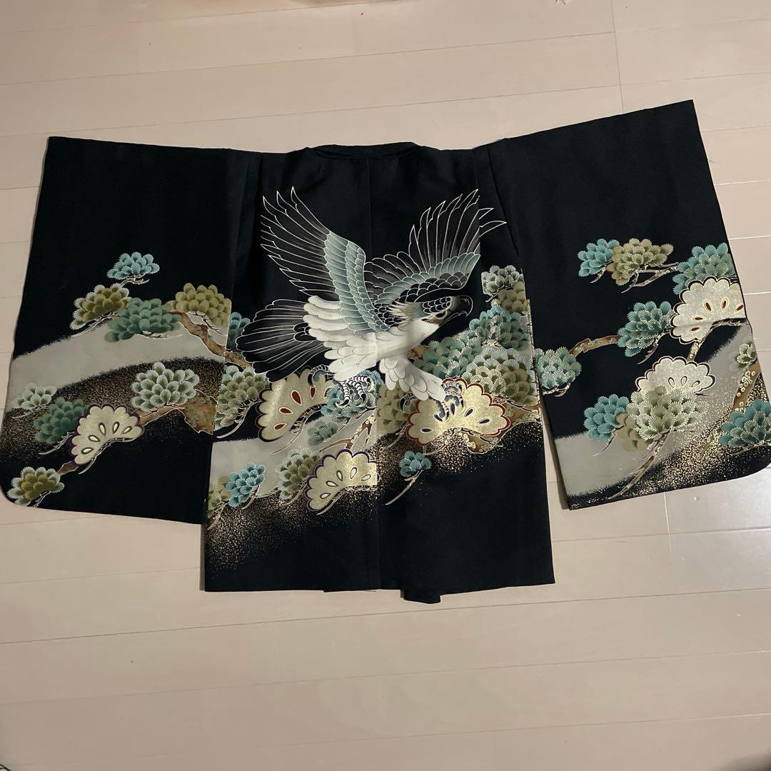 七五三　3歳男の子　着物 羽織 袴 フルセット