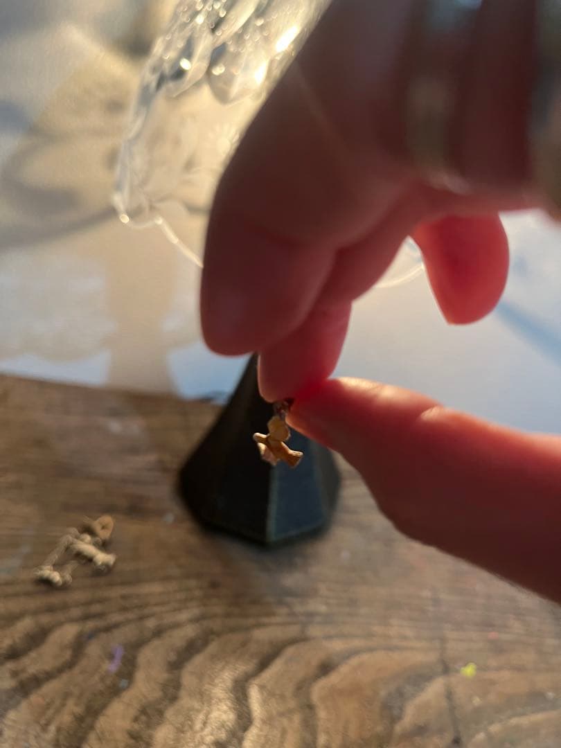 simmon キツネ　鳥　片耳ピアス