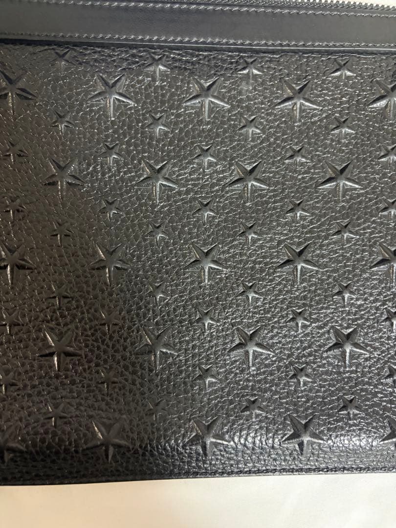 ブラック クラッチバッグ　黒　コバック　手提げ　ジミーチュー　メンズ　セカンド