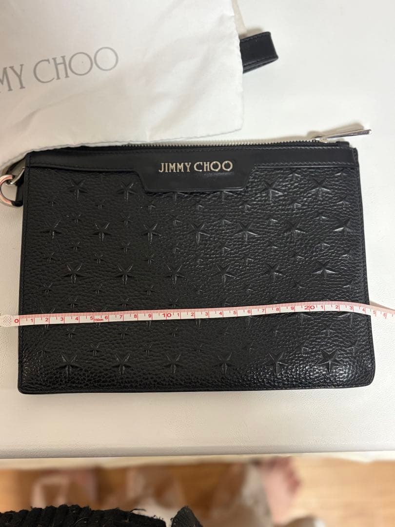 ブラック クラッチバッグ　黒　コバック　手提げ　ジミーチュー　メンズ　セカンド