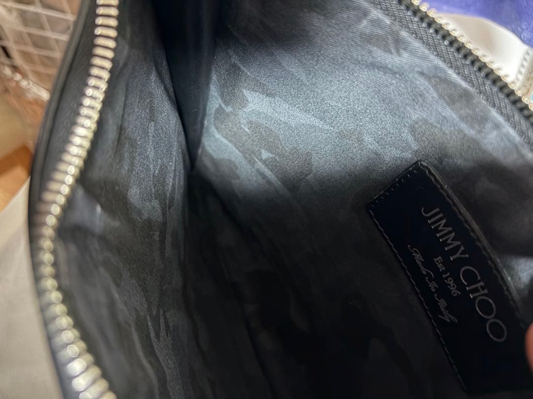 ブラック クラッチバッグ　黒　コバック　手提げ　ジミーチュー　メンズ　セカンド