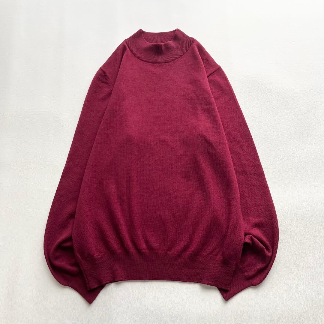美品『Gran Sasso』モックネックニット／ウール／イタリア製／春秋冬／44