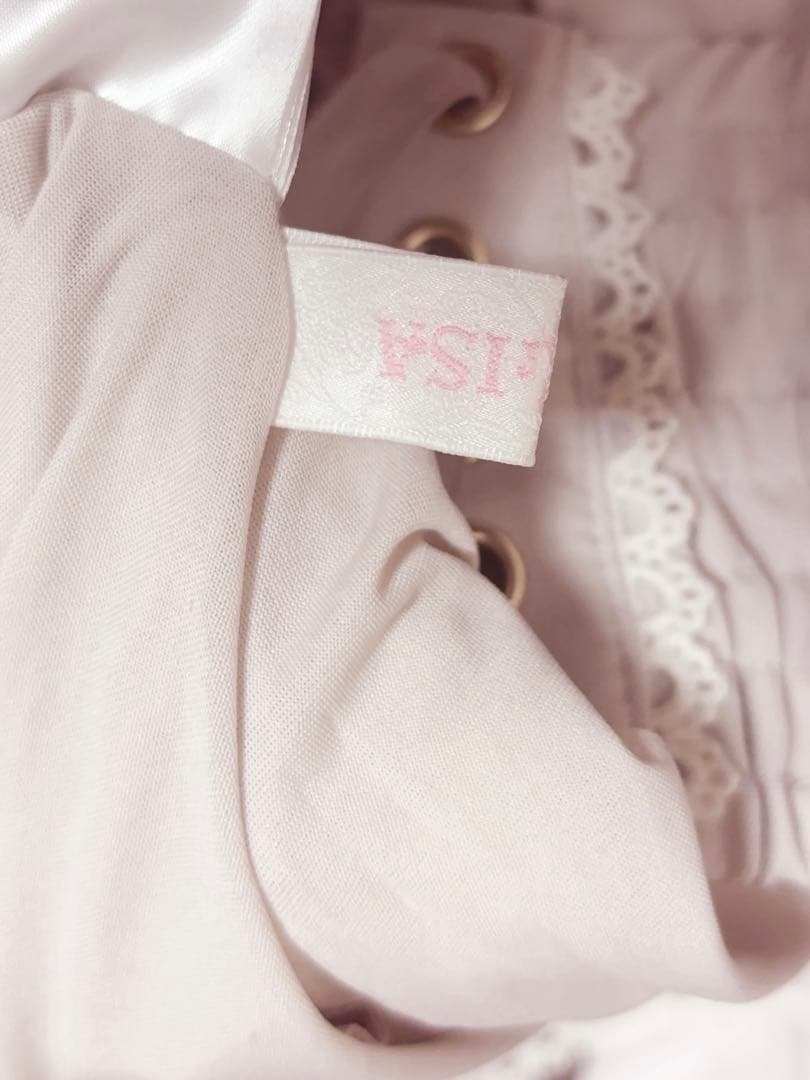 LIZLISA ビックリボンティアー ドスカート ピンク