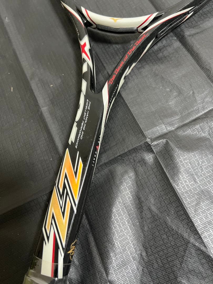 ZZ 軟式テニスラケット 黒/赤