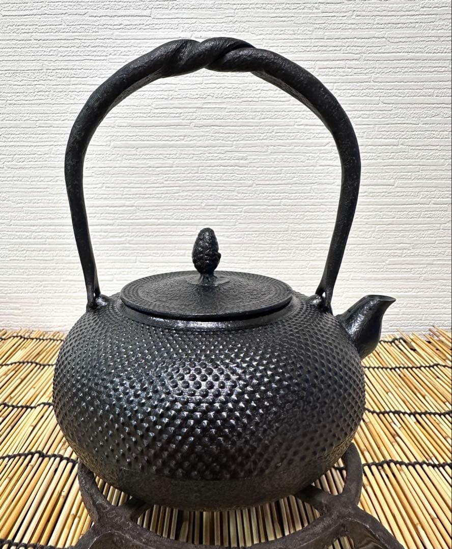 未使用品　南部照光堂造　鍛治打捻鉉　１０型アラレ　水野様　売約済み