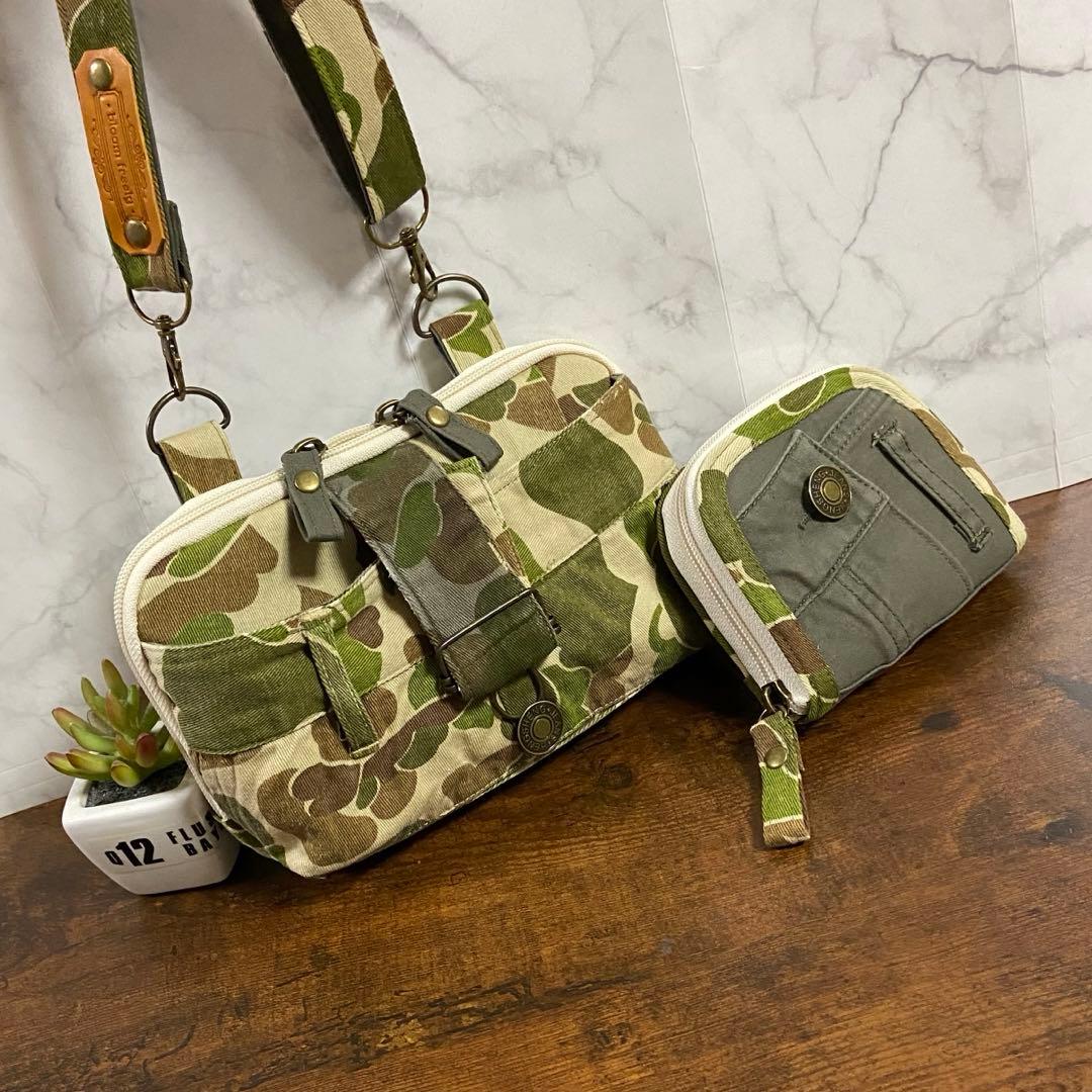 専用*No.24 デニムリメイク【お財布付 スマホショルダー・短財布】バッグ